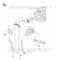 ARBRE A CAME/TENDEUR pour Kawasaki KLX140
