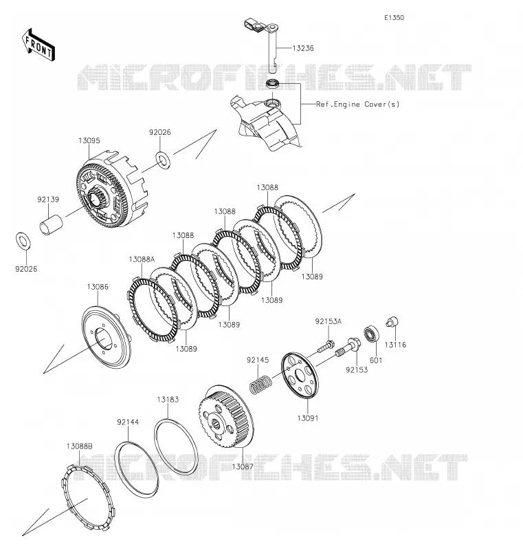 EMBRAYAGE Kawasaki TOUT-TERRAIN 140 2020 KLX140L  KLX140BLF