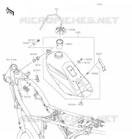 RESERVOIR CARBURANT(CN,US) pour Kawasaki KLX230R