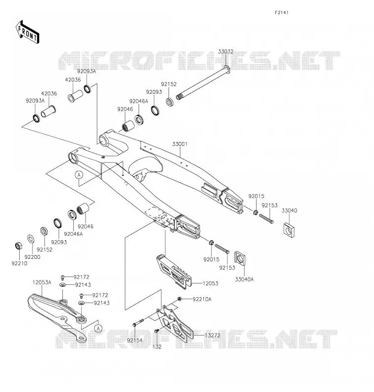 BRAS OSCILLANT Kawasaki TOUT-TERRAIN 450 2020 KLX450R  KLX450ALF