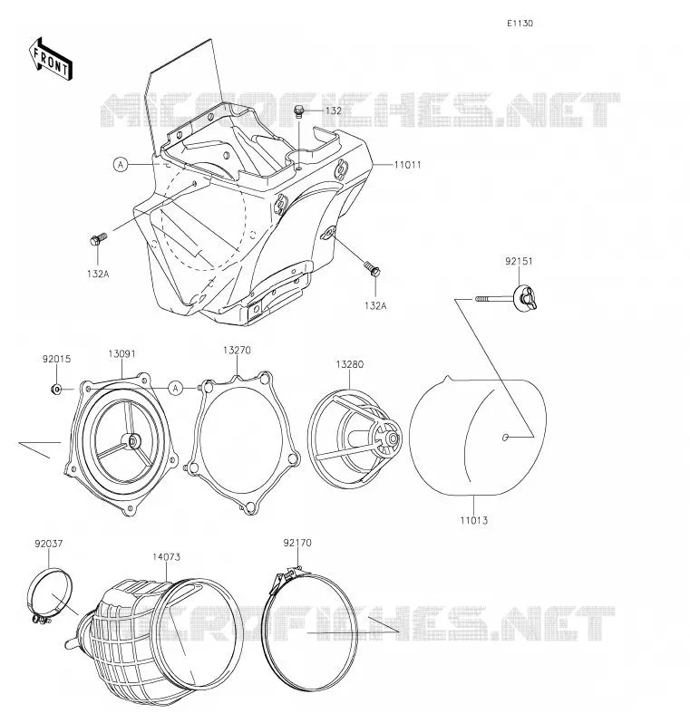 FILTRE A AIR Kawasaki TOUT-TERRAIN 100 2020 KX100  KX100FLF