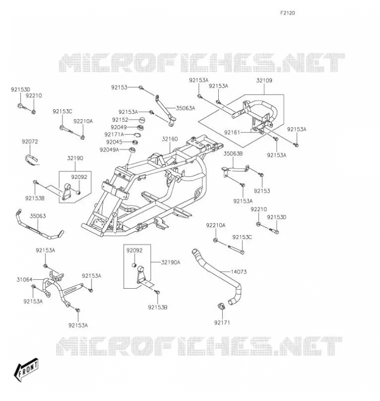 CADRE Kawasaki QUAD 90 2021 KFX90  KSF90AMFNN