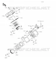 CYLINDRE/PISTON pour Kawasaki BRUTE FORCE 750 4X4I