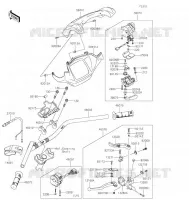 GUIDON pour Kawasaki BRUTE FORCE 750 4X4I