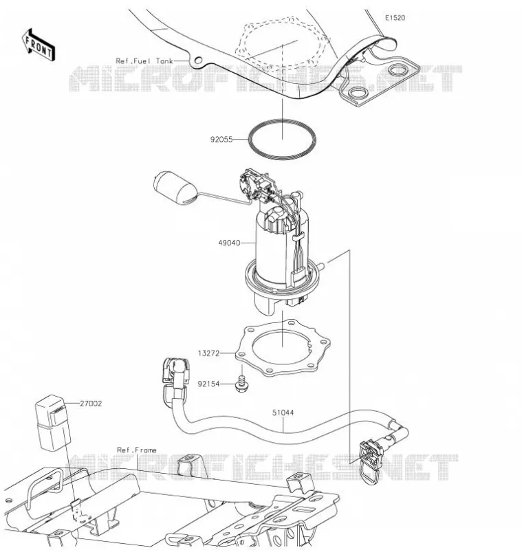 POMPE A ESSENCE Kawasaki MOTOS 125 2021 Z125 PRO  BR125JMFNN