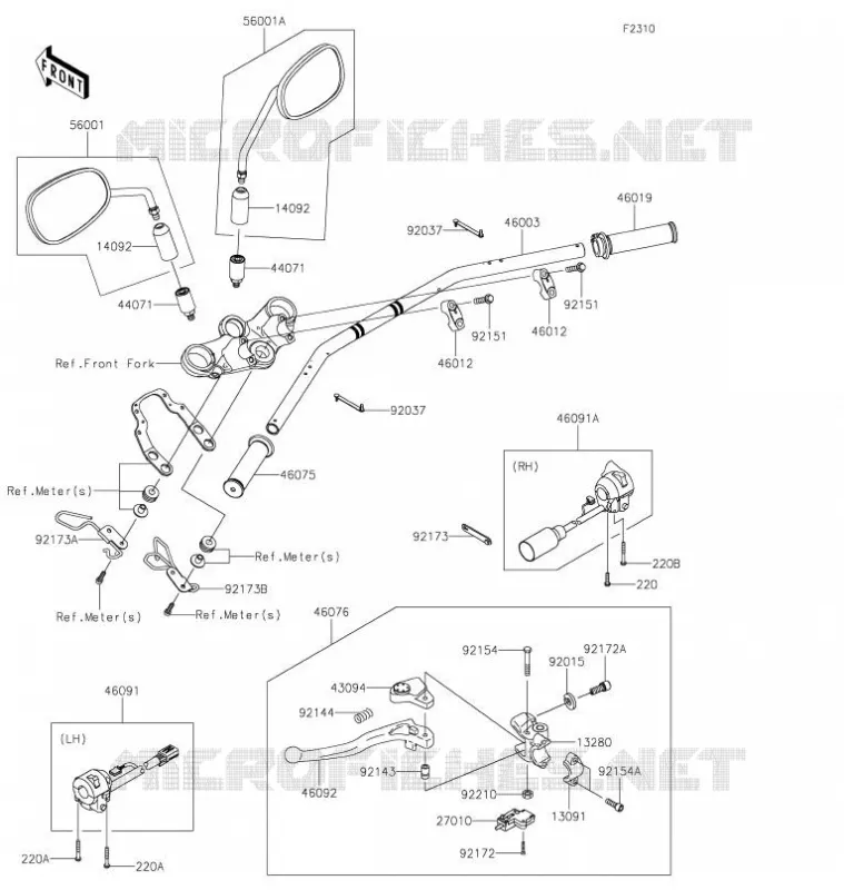 GUIDON Kawasaki MOTOS 800 2021 W800  EJ800DMFNN