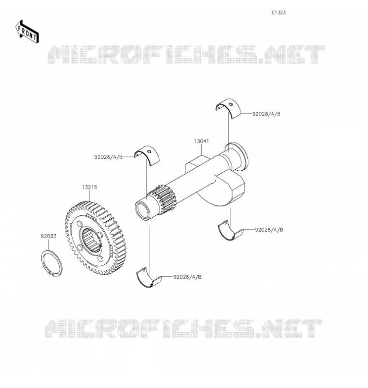BALANCIER Kawasaki MOTOS 800 2021 W800  EJ800EMFNN