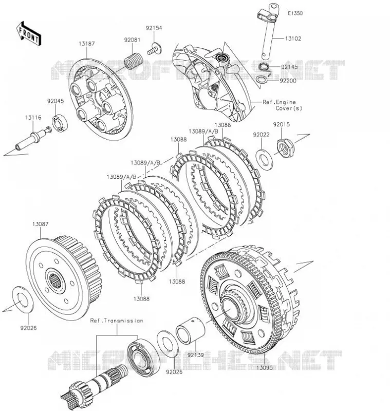 EMBRAYAGE Kawasaki MOTOS 650 2021 VULCAN S  EN650DMFNN