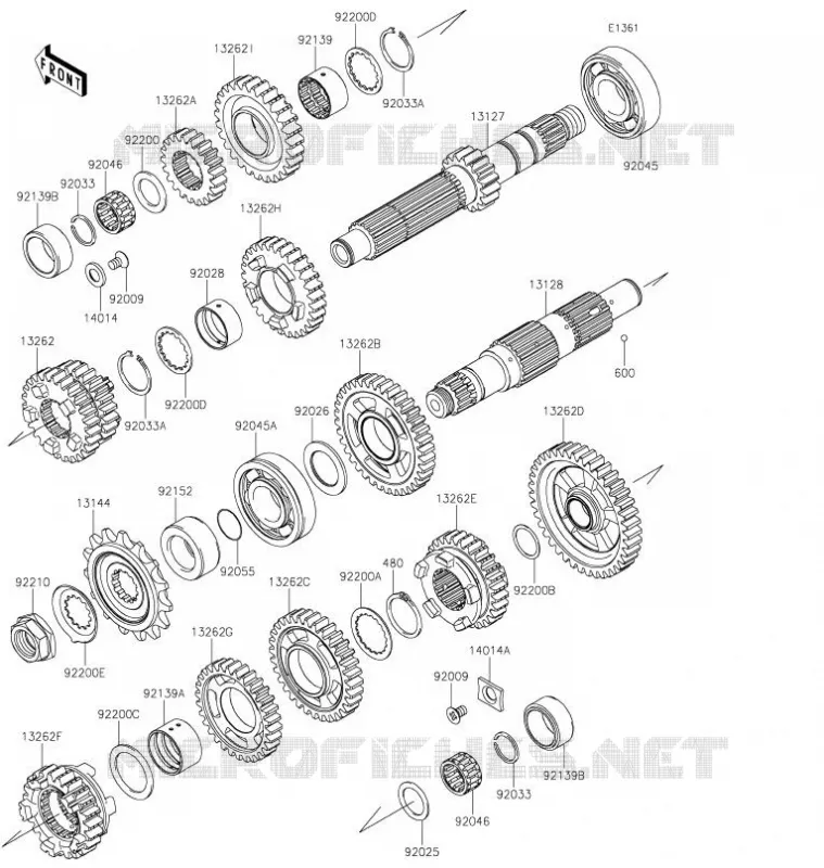 Transmission Kawasaki MOTOS 650 2021 VULCAN S  EN650DMFNN