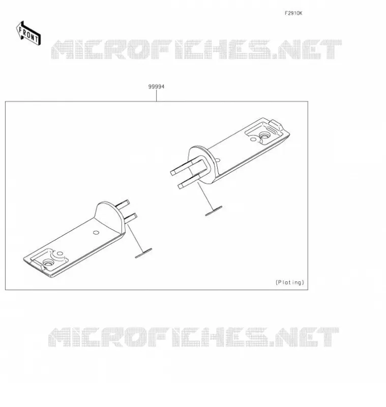ACCESSOIRE(Foot Peg) Kawasaki MOTOS 650 2021 VULCAN S CAFE  EN650EMFNN