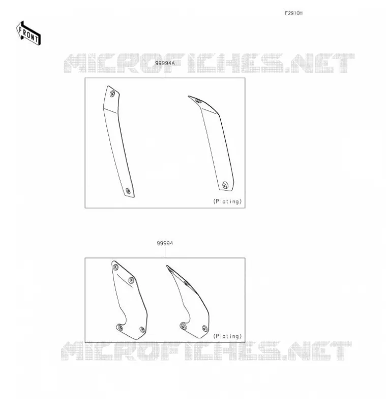 ACCESSOIRE(Outer Cover) Kawasaki MOTOS 650 2021 VULCAN S CAFE  EN650EMFNN