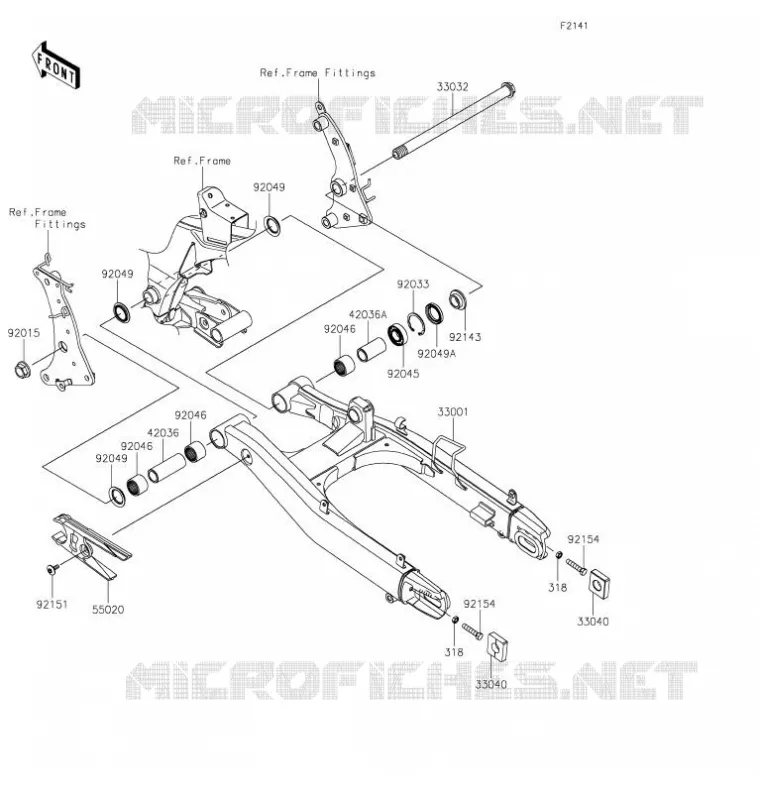 BRAS OSCILLANT Kawasaki MOTOS 650 2021 VULCAN S CAFE  EN650EMFNN