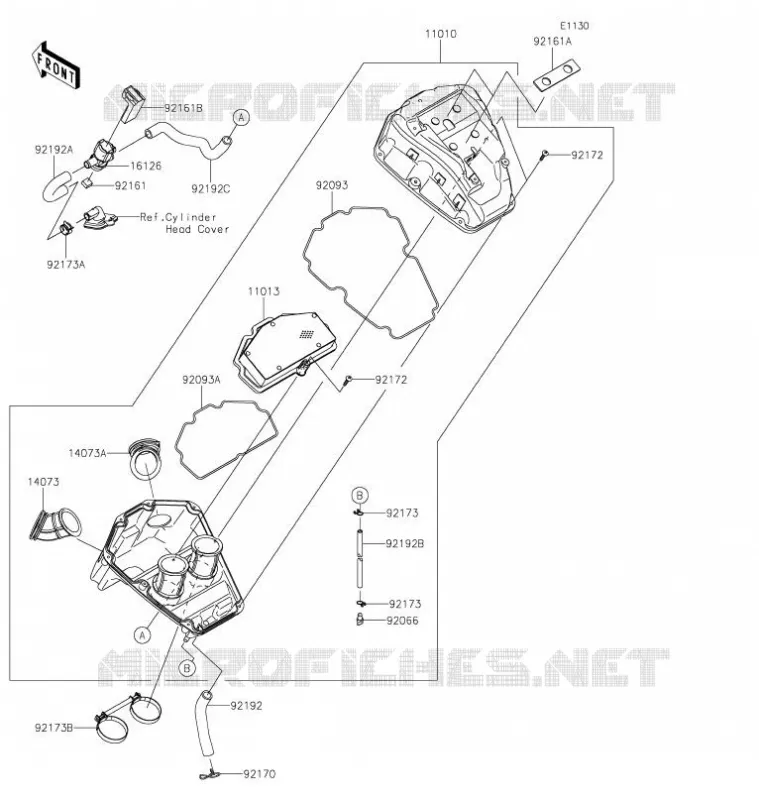 FILTRE A AIR Kawasaki MOTOS 650 2021 VULCAN S CAFE  EN650EMFNN