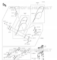 ACCESSOIRE(PARE BRISE) pour Kawasaki VULCAN S