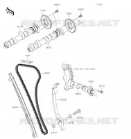 ARBRE A CAME/TENDEUR pour Kawasaki VULCAN S