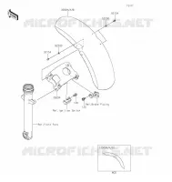 GARDE BOUE AVANT pour Kawasaki VULCAN S