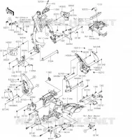 PIECE DE CADRE (COUVERTURE) pour Kawasaki VULCAN S