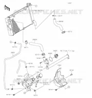 TUYAU D'EAU pour Kawasaki VULCAN S