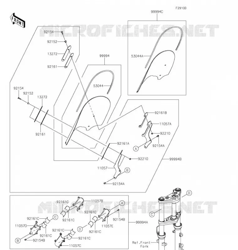 ACCESSOIRE(PARE-BRISE) Kawasaki MOTOS 650 2021 VULCAN S  EN650JMFNN