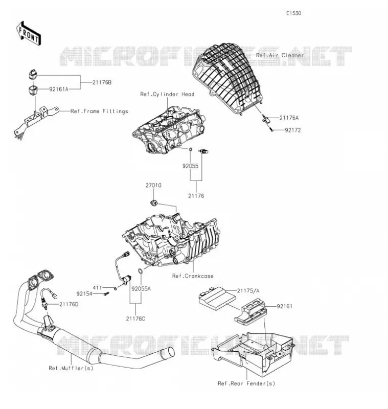 INJECTION CARBURANT Kawasaki MOTOS 400 2021 Z400  ER400DMFNN