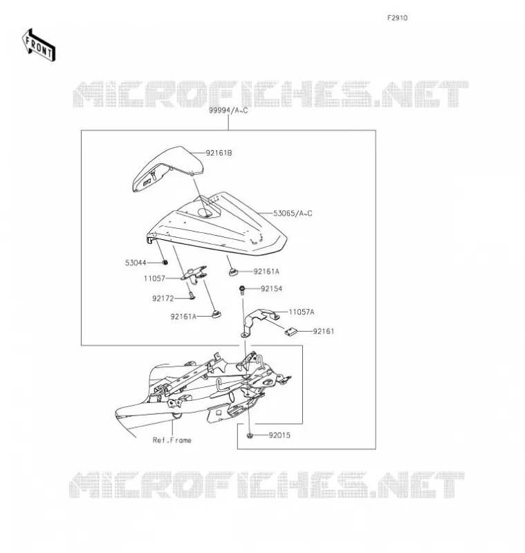 ACCESSOIRE (COUVRE SELLE) Kawasaki MOTOS 400 2020 NINJA 400  EX400GLF