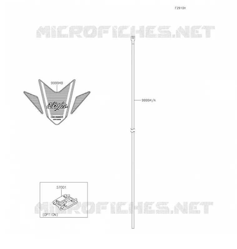ACCESSOIRE(Decals) Kawasaki MOTOS 400 2021 NINJA 400  EX400GMFAN