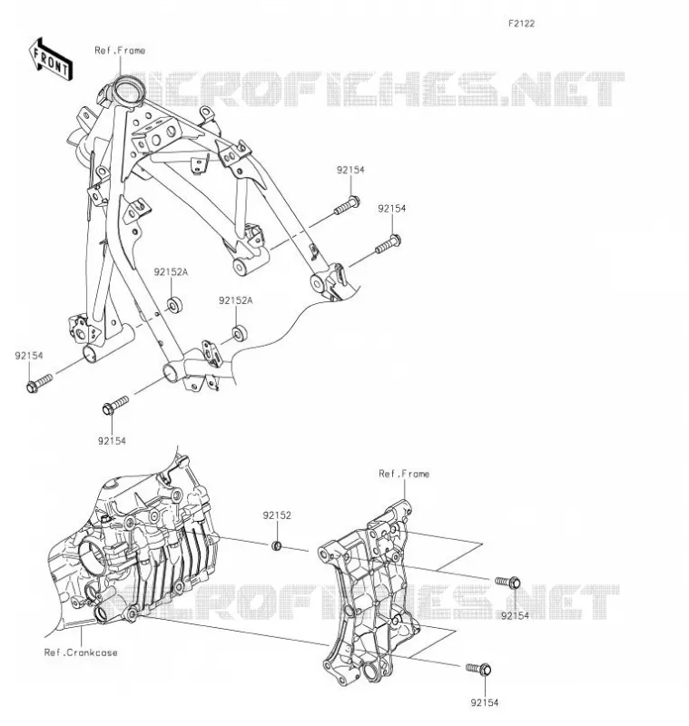 SUPPORT MOTEUR Kawasaki MOTOS 400 2021 NINJA 400  EX400HMFNN