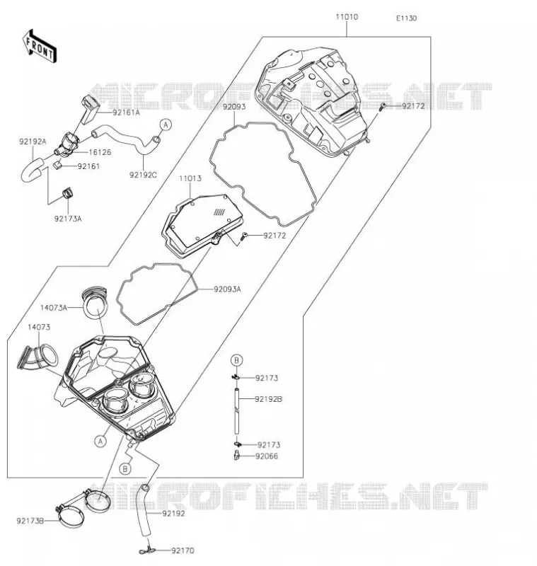 FILTRE A AIR Kawasaki MOTOS 650 2021 VERSYS 650  KLE650FMFNL