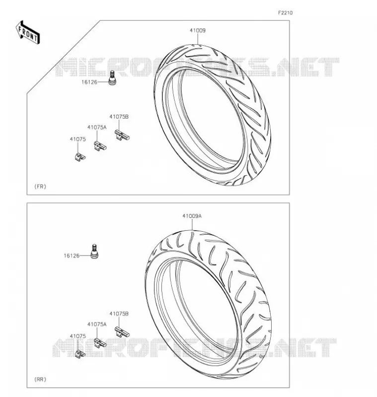 ROUE/PNEUS Kawasaki MOTOS 650 2021 VERSYS 650  KLE650FMFNL
