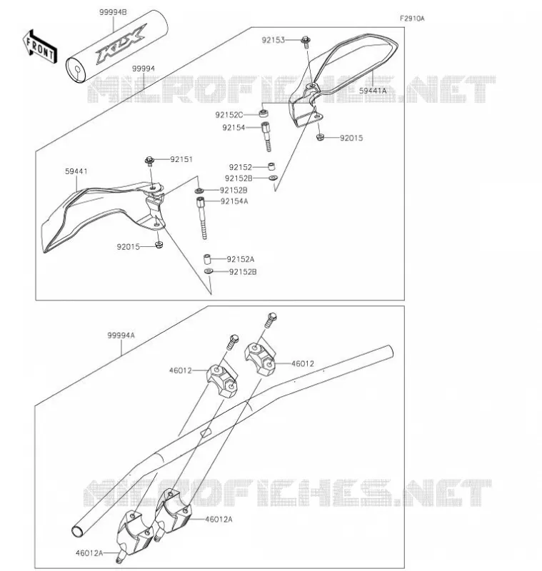 ACCESSOIRE(Handle) Kawasaki TOUT-TERRAIN 230 2021 KLX230  KLX230AMFNN