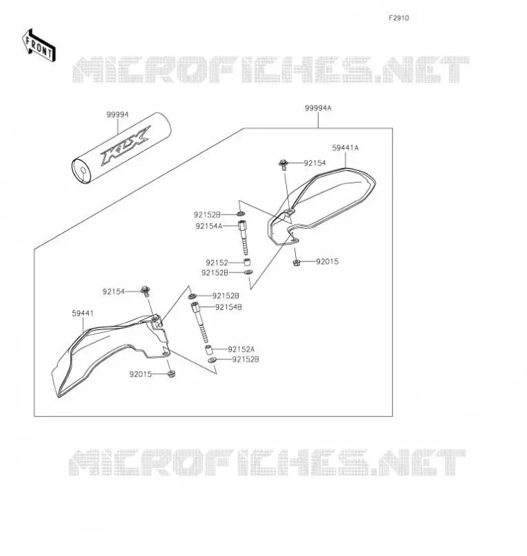 ACCESSOIRE(Handle) Kawasaki TOUT-TERRAIN 300 2021 KLX300  KLX300DMFNN