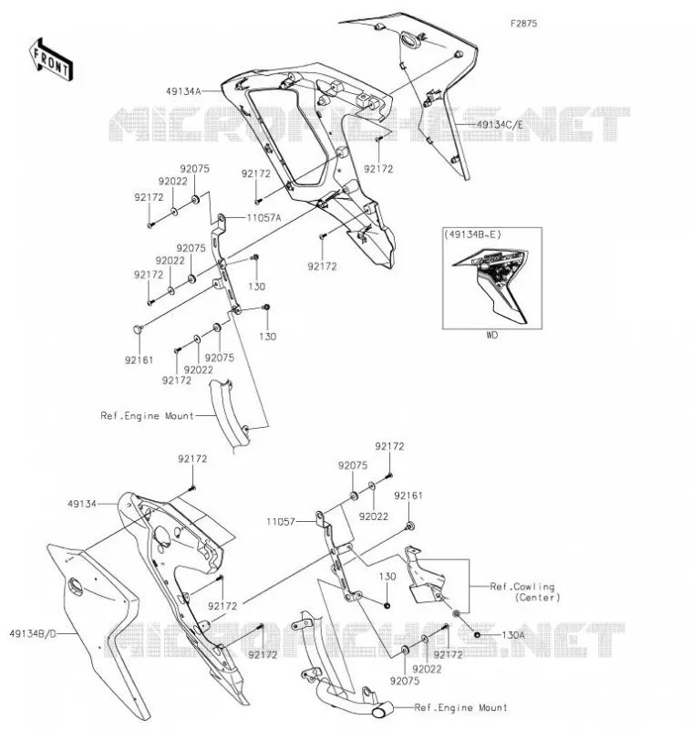 ECOPE Kawasaki MOTOS 1000 2021 VERSYS 1000 S  KLZ1000EMFNN