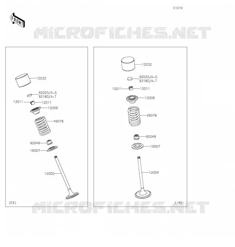 SOUPAPE Kawasaki MOTOS 1400 2021 GTR1400  ZG1400EMFNN