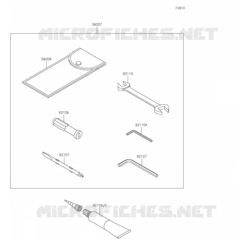 OUTILS UTILISATEUR Kawasaki MOTOS 1000 2021 Z H2  ZR1000KMFAN