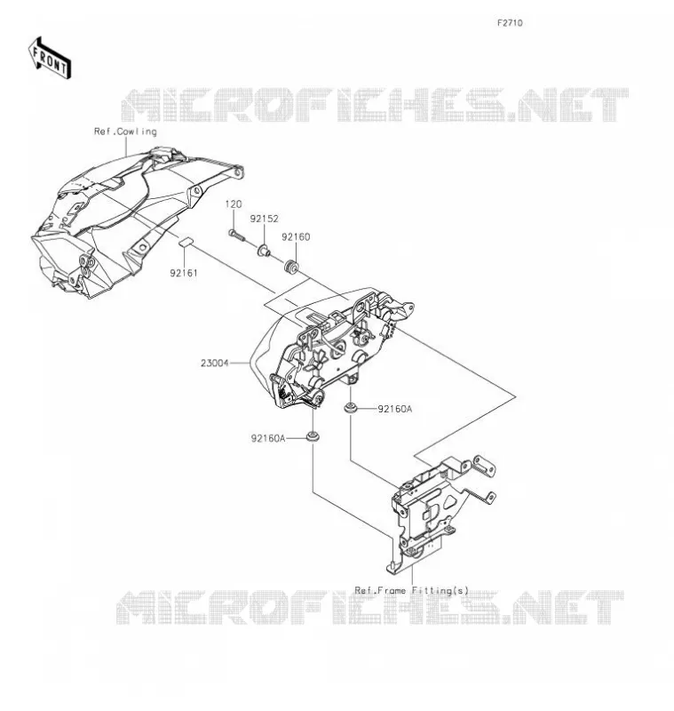 PHARE(s) Kawasaki MOTOS 1000 2021 Z H2  ZR1000KMFAN
