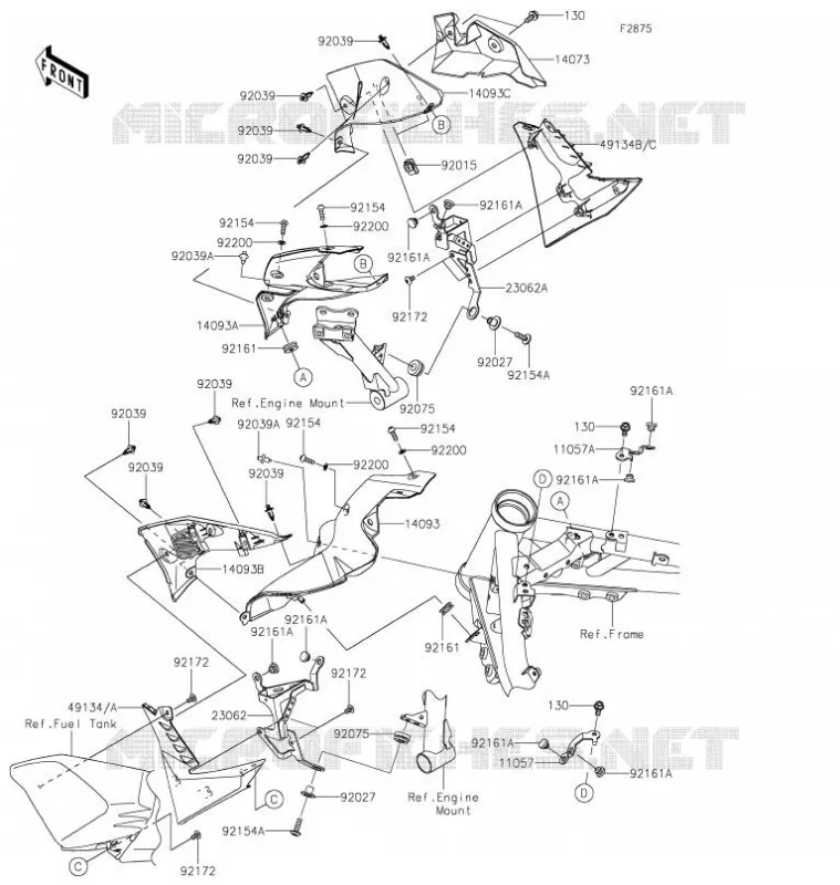 ECOPE Kawasaki MOTOS 900 2021 Z900  ZR900FMFNL
