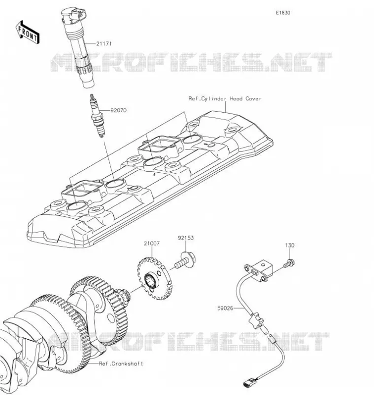 SYSTEME D&acute;ALLUMAGE Kawasaki MOTOS 900 2021 Z900  ZR900FMFNL