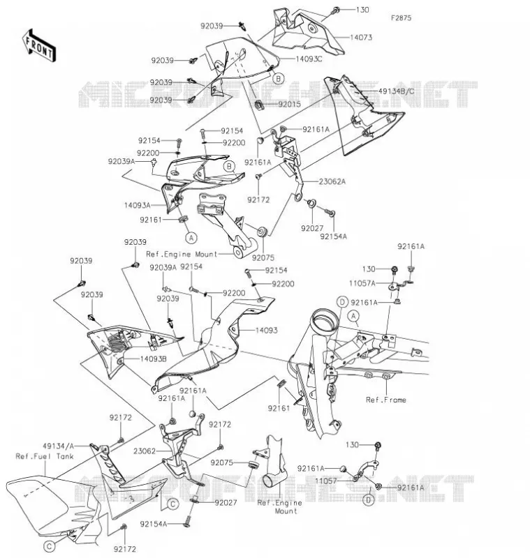 ECOPE Kawasaki MOTOS 900 2021 Z900  ZR900FMFNL