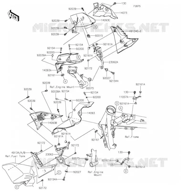 ECOPE Kawasaki MOTOS 900 2021 Z900  ZR900HMFNN
