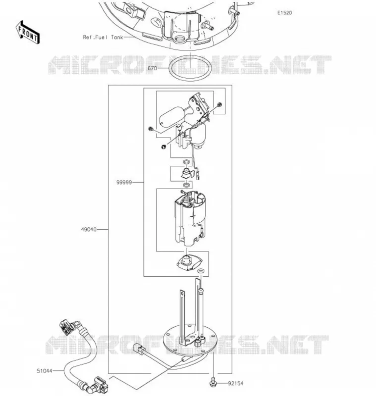 POMPE A ESSENCE Kawasaki MOTOS 900 2021 Z900  ZR900HMFNN