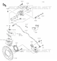 FREIN ARRIERE pour Kawasaki Z900RS