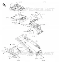 GARDE BOUE ARRI&Egrave;RE pour Kawasaki Z900RS
