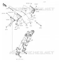 GARDE BOUE AVANT pour Kawasaki Z900RS
