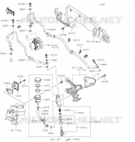 MAITRE CYLINDRE ARRI&Egrave;RE pour Kawasaki Z900RS