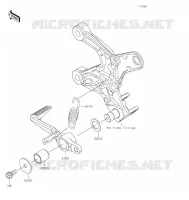 PEDALE DE FREIN pour Kawasaki Z900RS
