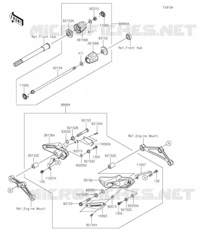 ACCESSOIRE(Slider) Kawasaki MOTOS 900 2021 Z900RS  ZR900KMFNN