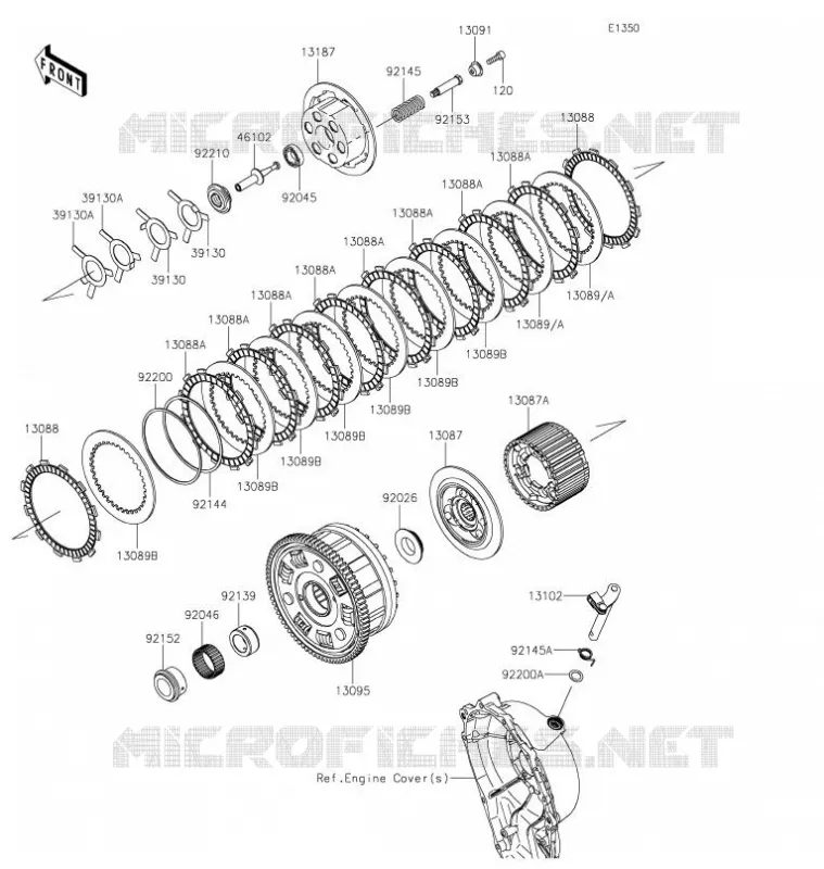 EMBRAYAGE Kawasaki MOTOS 1000 2021 NINJA ZX-10R  ZX1002LMFAN
