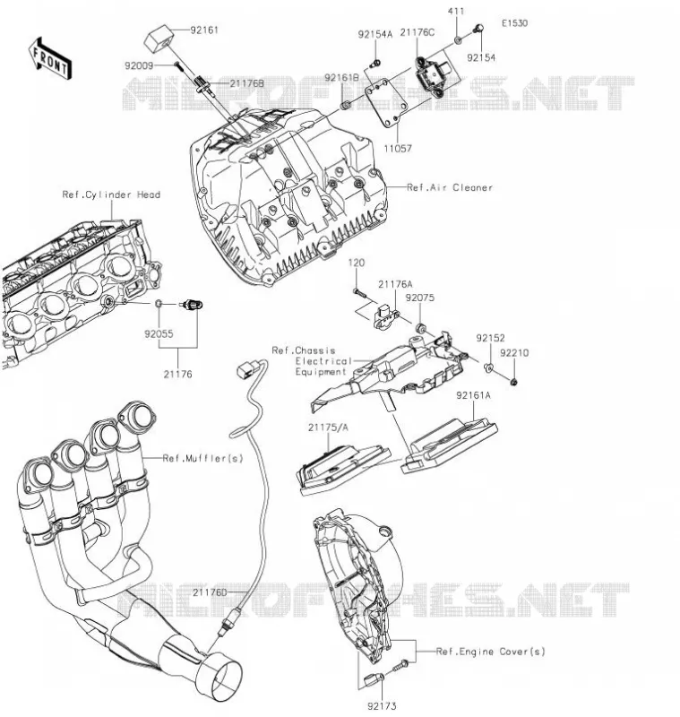 INJECTION CARBURANT Kawasaki MOTOS 1000 2021 NINJA ZX-10R  ZX1002LMFNN