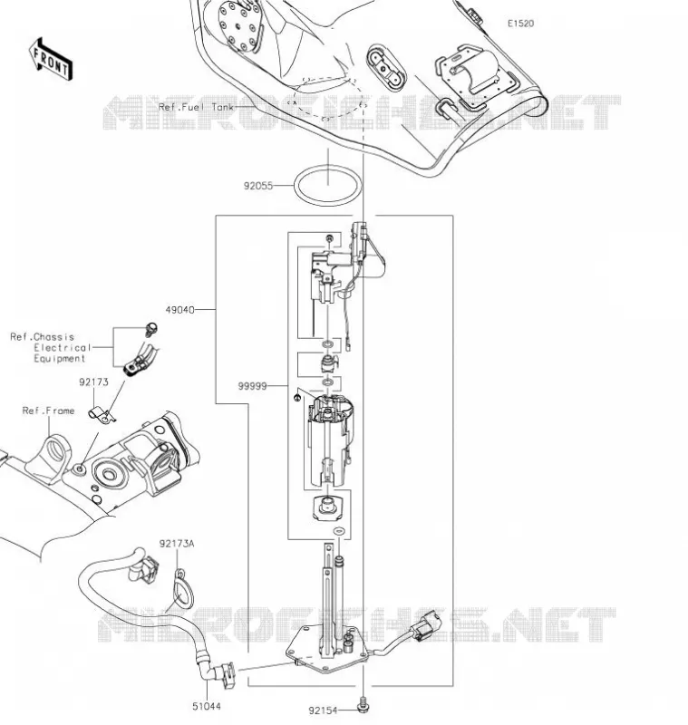 POMPE A ESSENCE Kawasaki MOTOS 1000 2021 NINJA ZX-10R  ZX1002LMFNN