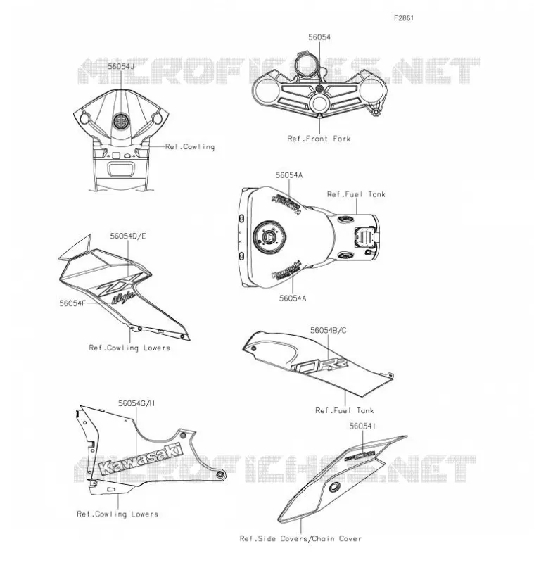 AUTOCOLLANTS Kawasaki MOTOS 1000 2021 NINJA ZX-10RR  ZX1002NMFNN